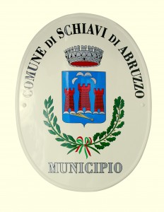 Stemma del Comune di Schiavi di Abruzzo - Municipio