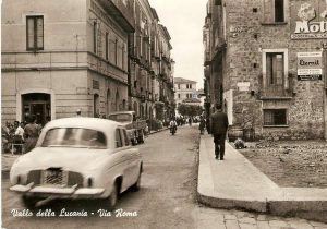 Pubblicità Eternit - Via Roma,Vallo della Lucania - anni '60