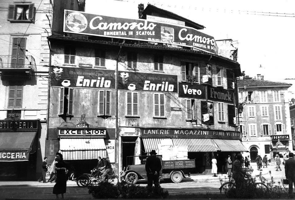 Insegne varie - Camoscio, Caffè Excelsior, Lanerie