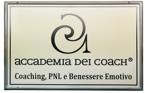 Insegna per l' "Accademia dei Coach"