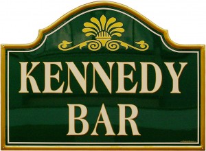 Insegna per il Bar "Kennedy"