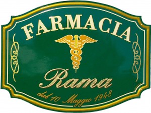Insegna per la Farmacia "Rama"