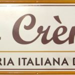 insegna per gelateria di roma le crème prodotta da insegne antiche