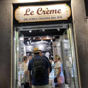 insegna per gelateria di roma le crème realizzata da insegne antiche